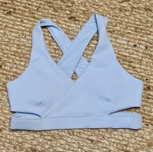Cleo Harper Light Blue Blue Sports Bra - Sz XL